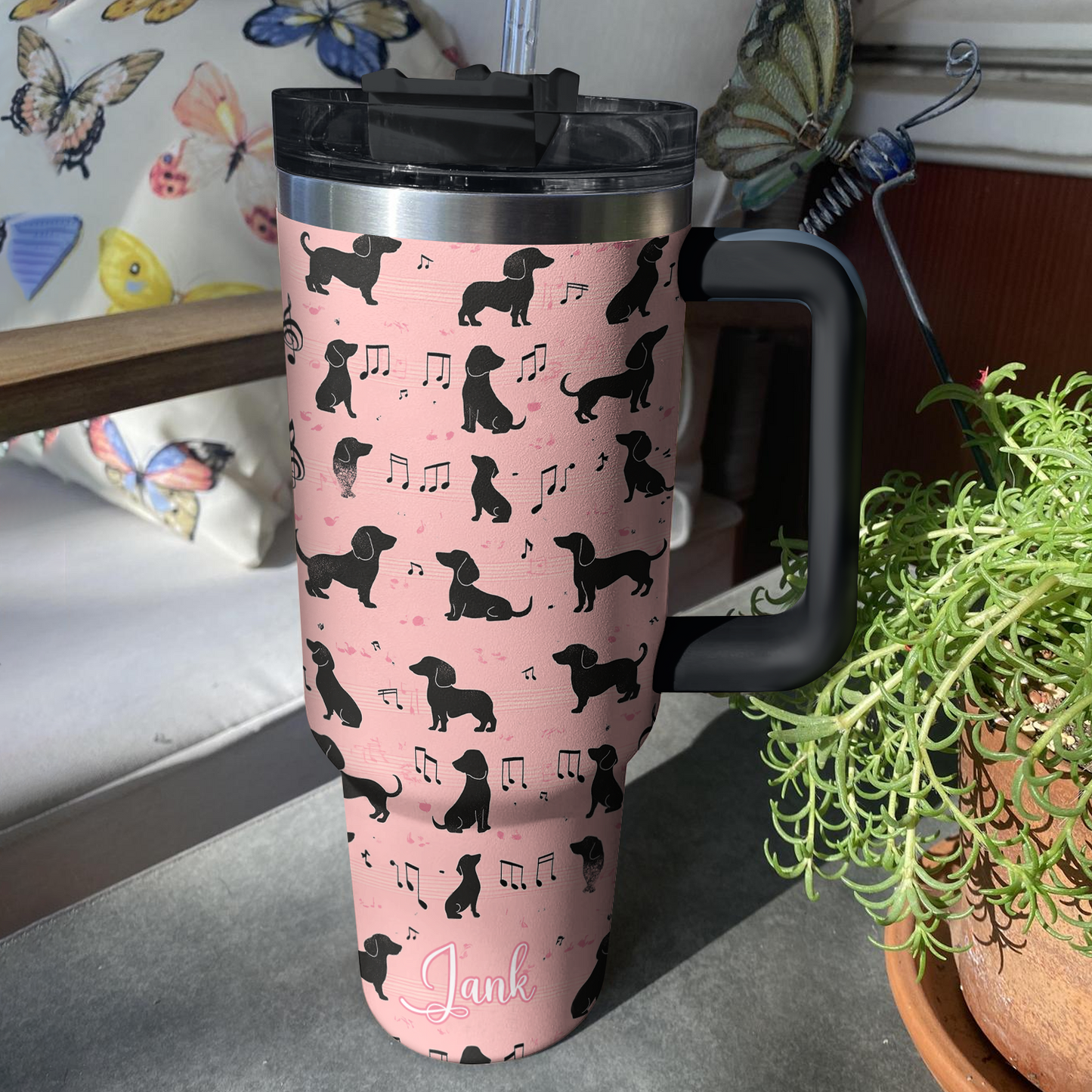 Shineful Tumbler Personalized Melodachshund Harmony
