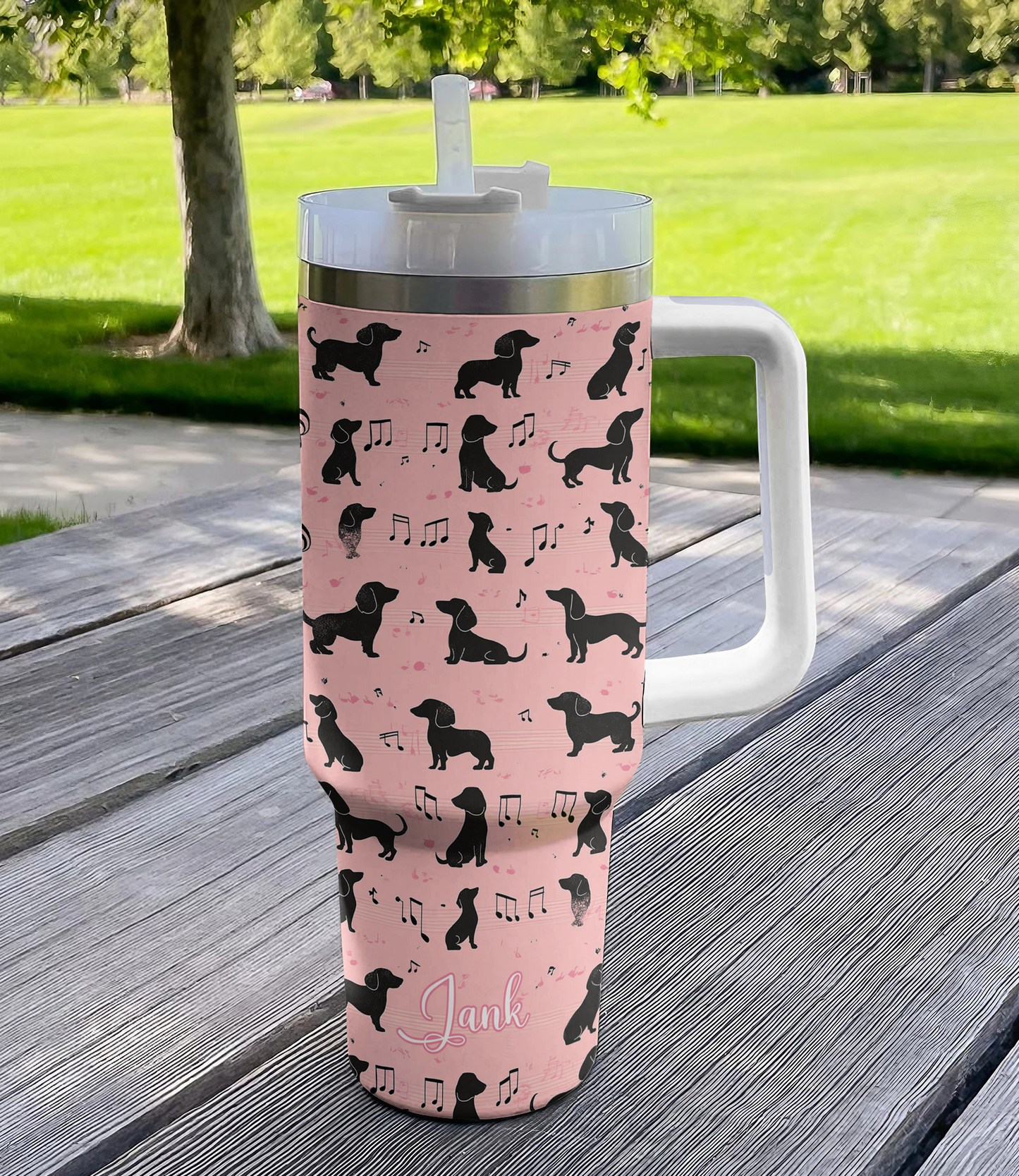 Shineful Tumbler Personalized Melodachshund Harmony