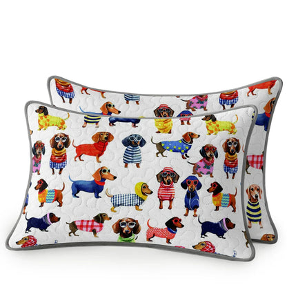 Shineful Quilt 3-Piece Set Dachshund Amazing Stylish
