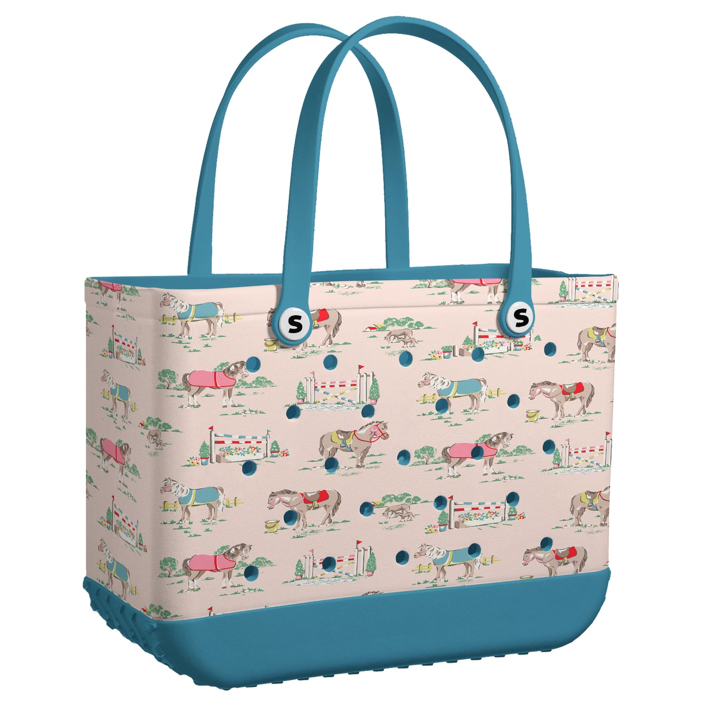 Shineful Beach Bag Horse Racing