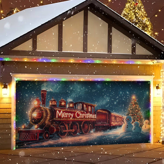 Shineful Garage Door Banner Decoration Christmas Express