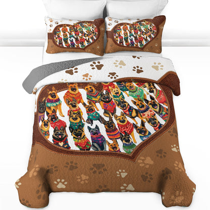 Shineful All Season Quilt 3-Piece Set Pawfect Shepherd