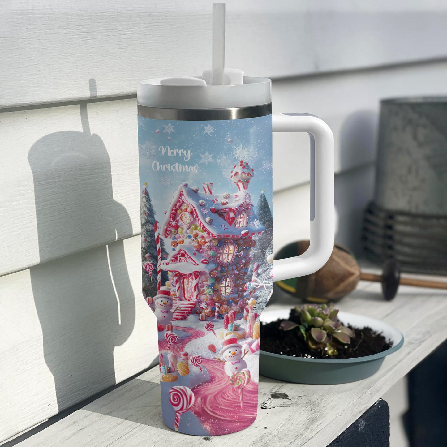 Shineful Tumbler Christmas Candy House