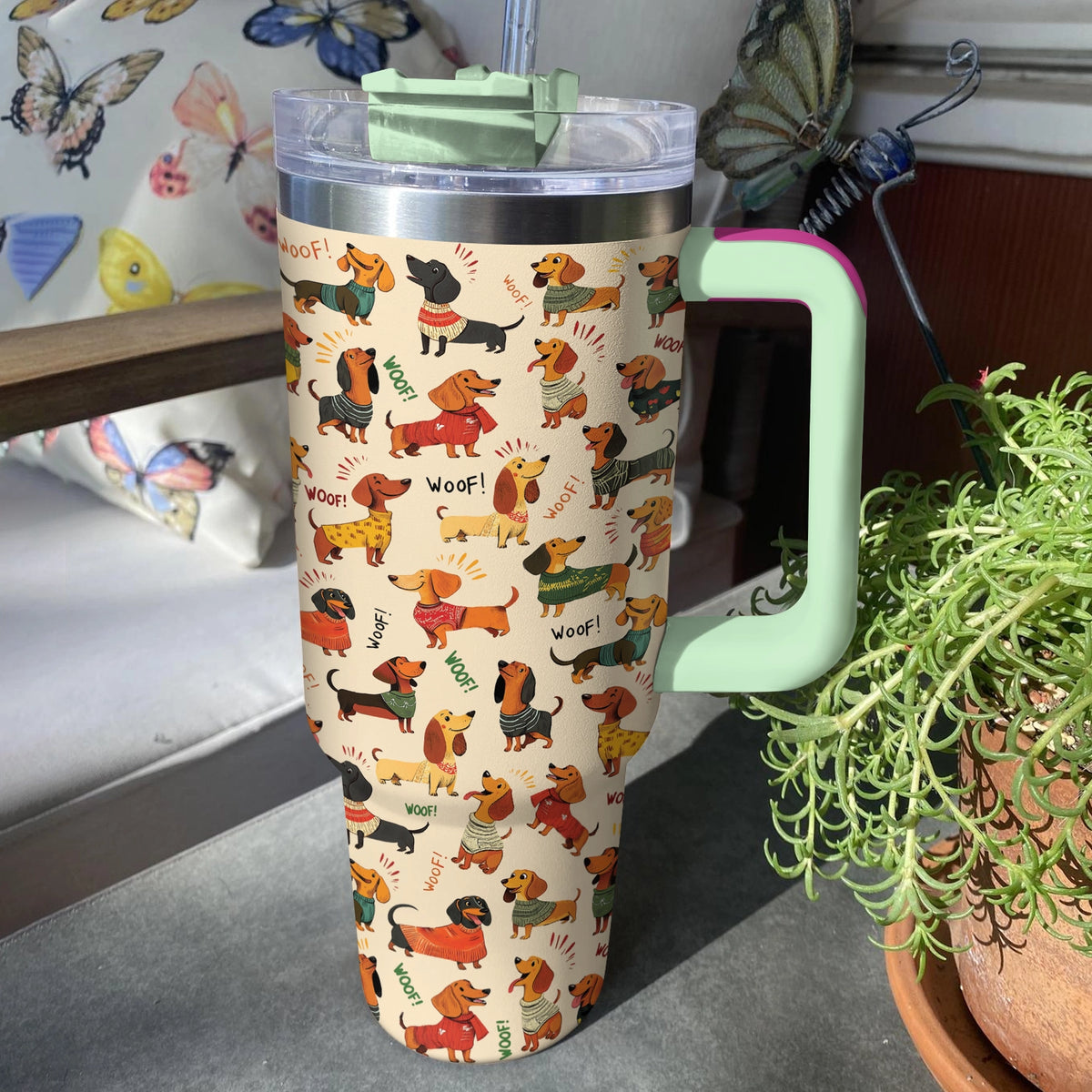 Shineful Tumbler Dachshund Woof Delight