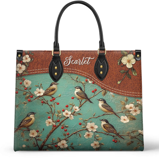 Shineful Leather Bag Personalized Spring Whispers