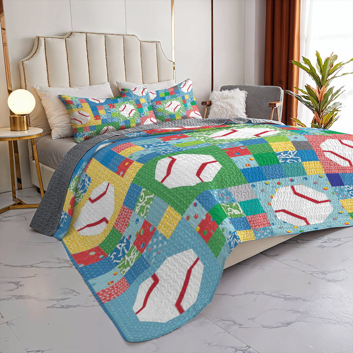 Shineful All Season Quilt 3-Piece Set Playful Pitch