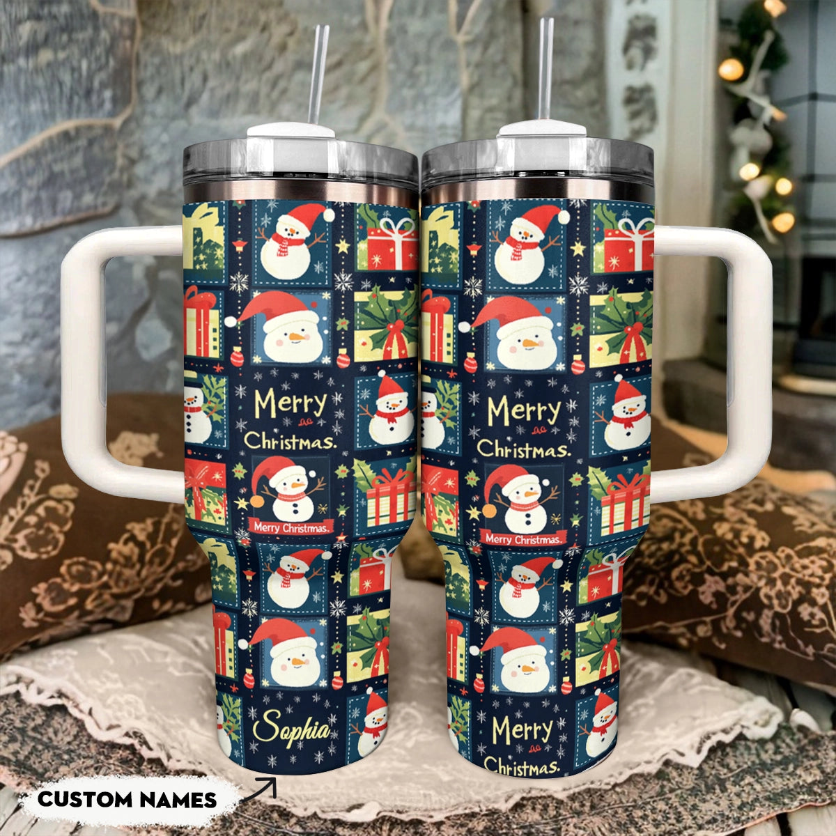 Shineful Tumbler Personalized Jolly Christmas Cheer