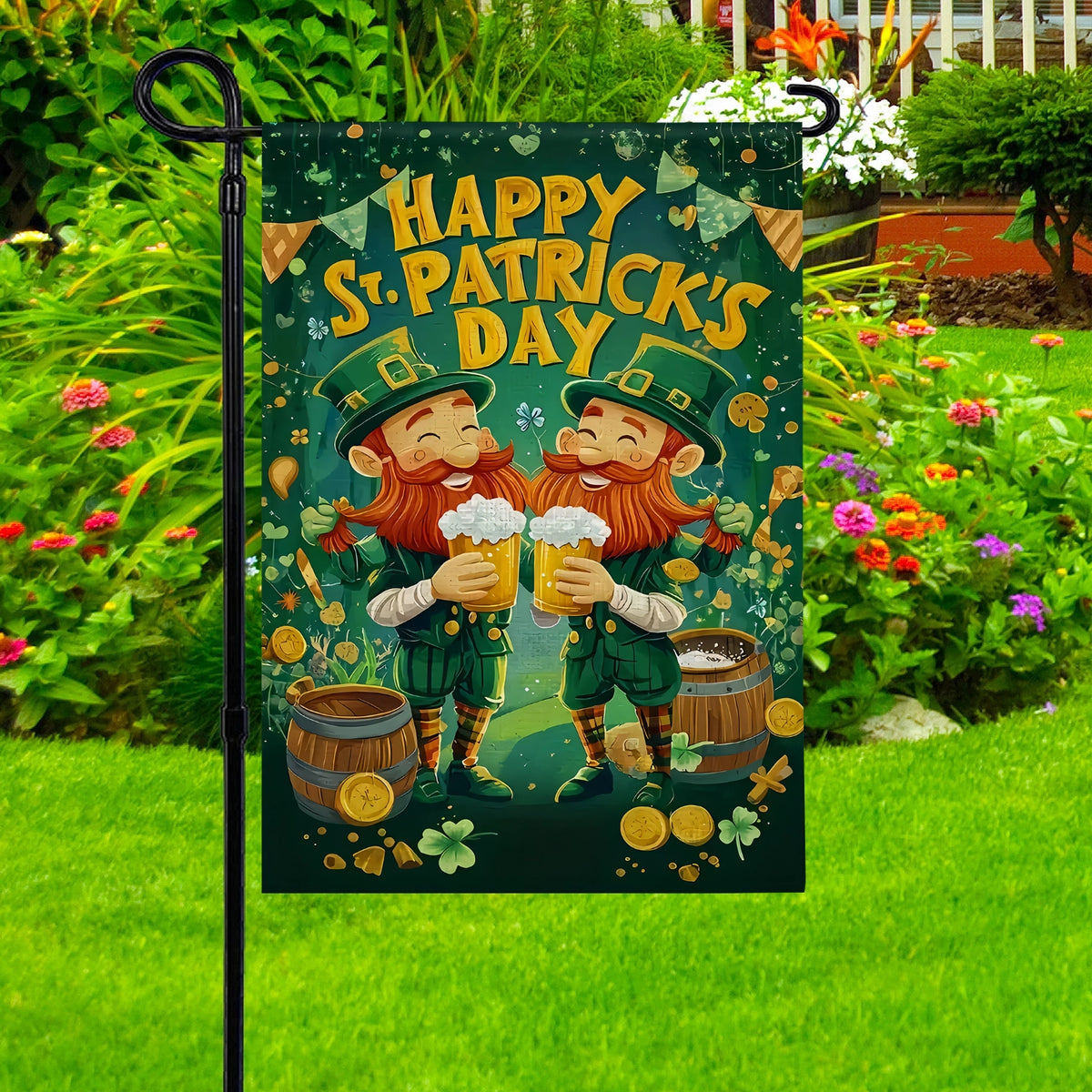 Shineful Gargen Flag 12" x 18"  - Cheers of Irish Luck