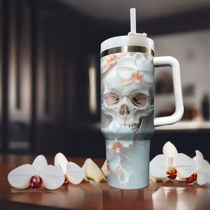 Shineful Tumbler - Ethereal Orchid Skull