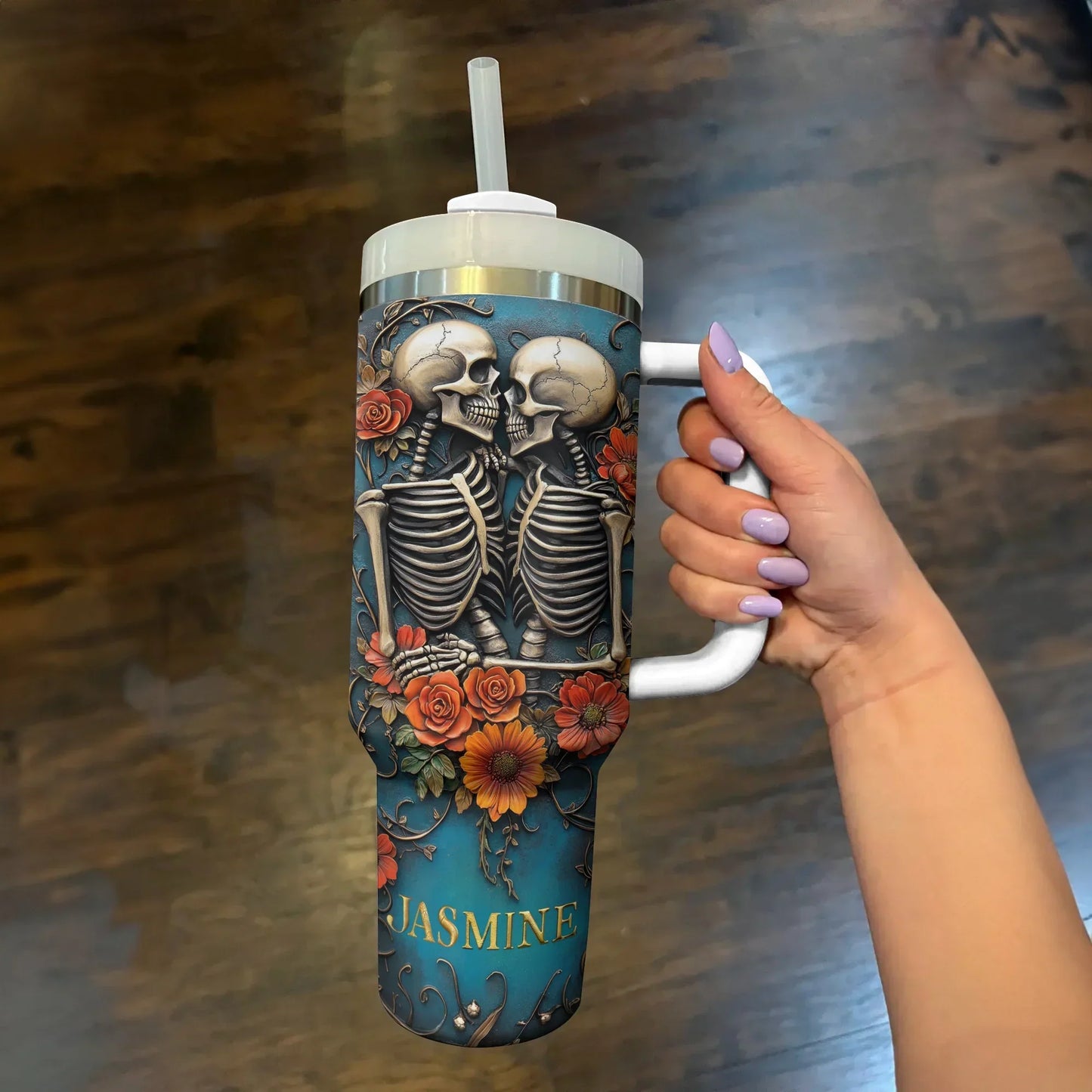 Shineful Tumbler Personalized Undying Romance