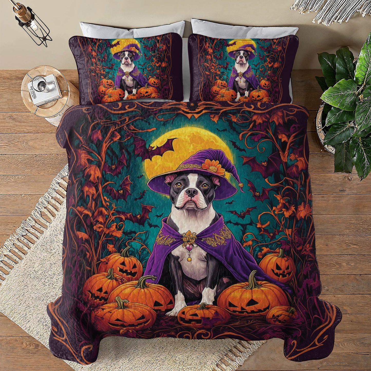 Shineful All Season Quilt 3-Piece Set Boo-bull