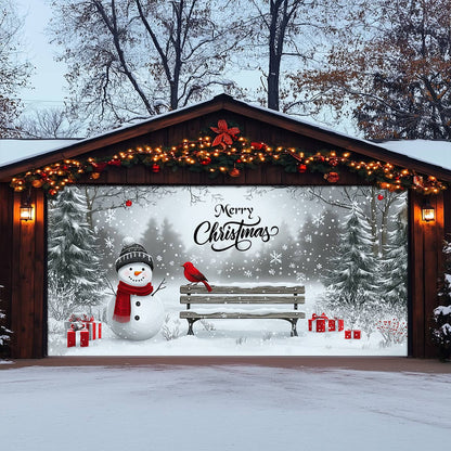 Shineful Garage Door Banner Decoration - Winter Wonderland