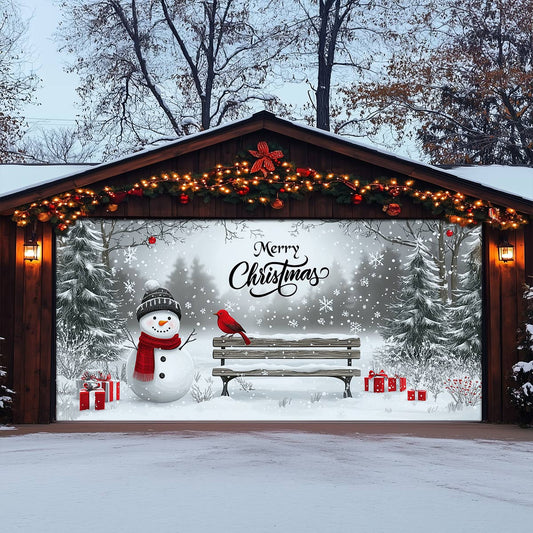 Shineful Garage Door Banner Decoration - Winter Wonderland