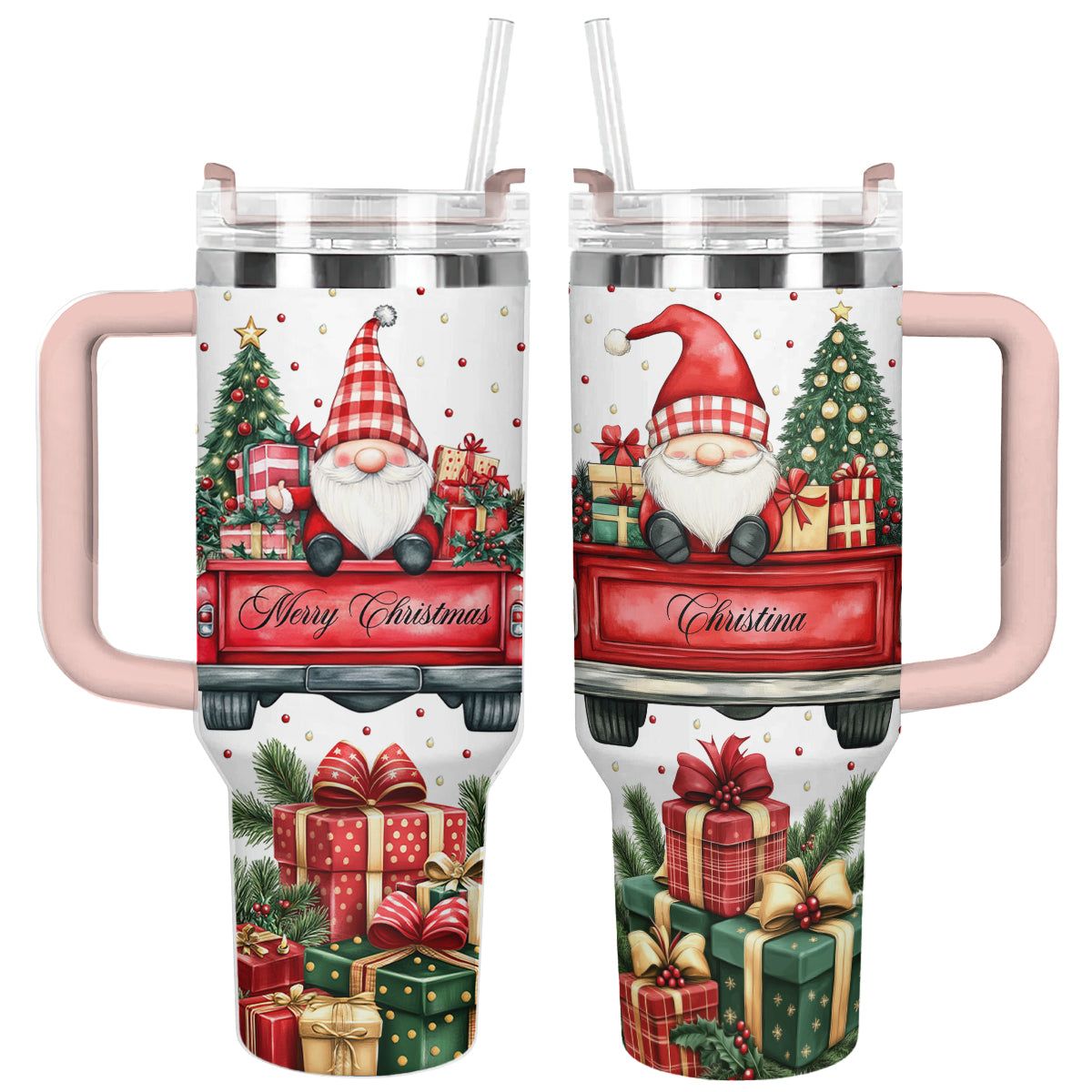 Shineful Tumbler Personalized Christmas Gnome