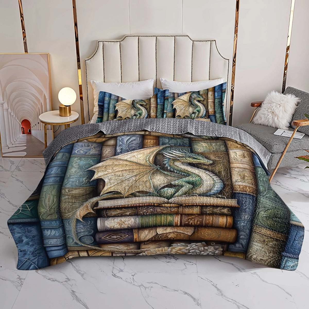 Shineful All Season Quilt 3-Piece Set The Scholar’s Dragon