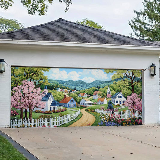 Shineful Garage Door Banner Decoration 4 Season