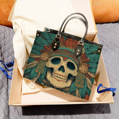 Shineful Leather Bag Emerald War Headdress