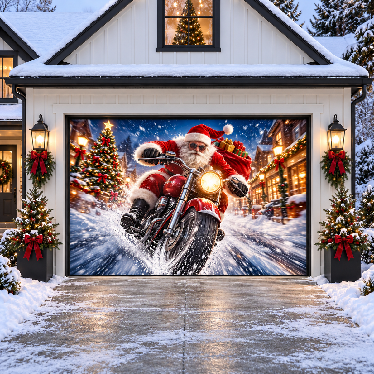 Shineful Christmas Adventure Garage Door Banner Decoration