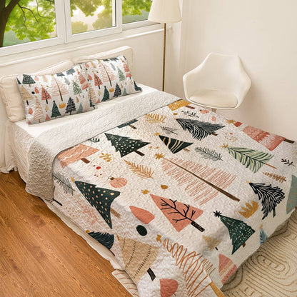 Shineful All Season Quilt 3-Piece Set Gentle Pines