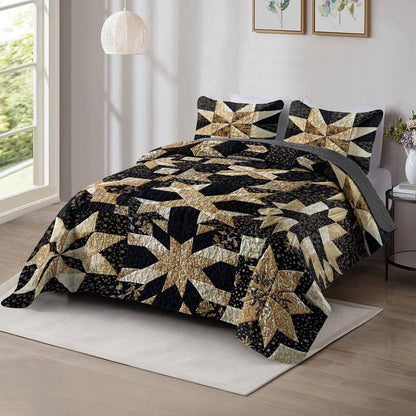 Shineful All Season Quilt 3-Piece Set Luxury Blocks