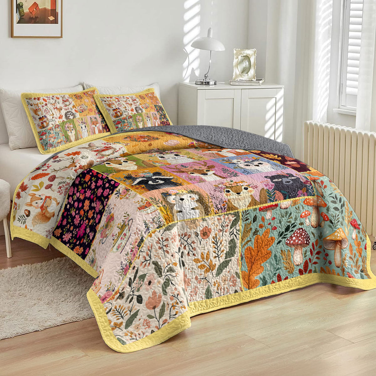 Shineful All Season Quilt 3-Piece Set Woodland Wonderland