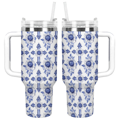 Shineful Tumbler Sunflower Blooming With Grace