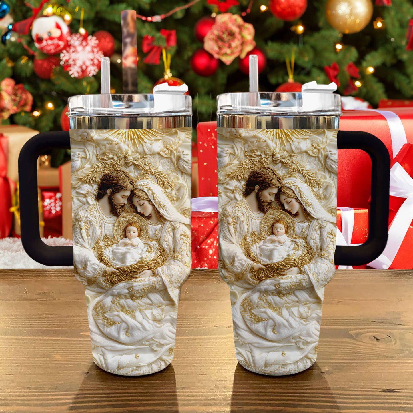 Shineful Glossy Tumbler Holy Family