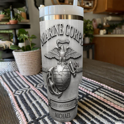 Shineful Tumbler Personalized US Marine Corps 250th Anniversary