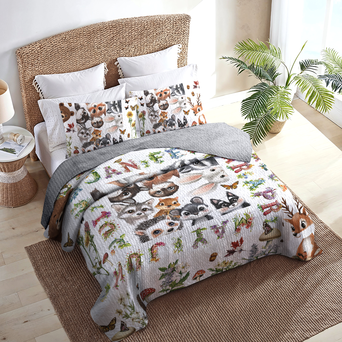 Shineful All Season Quilt 3-Piece Set 12 Months Of Woodland Magic