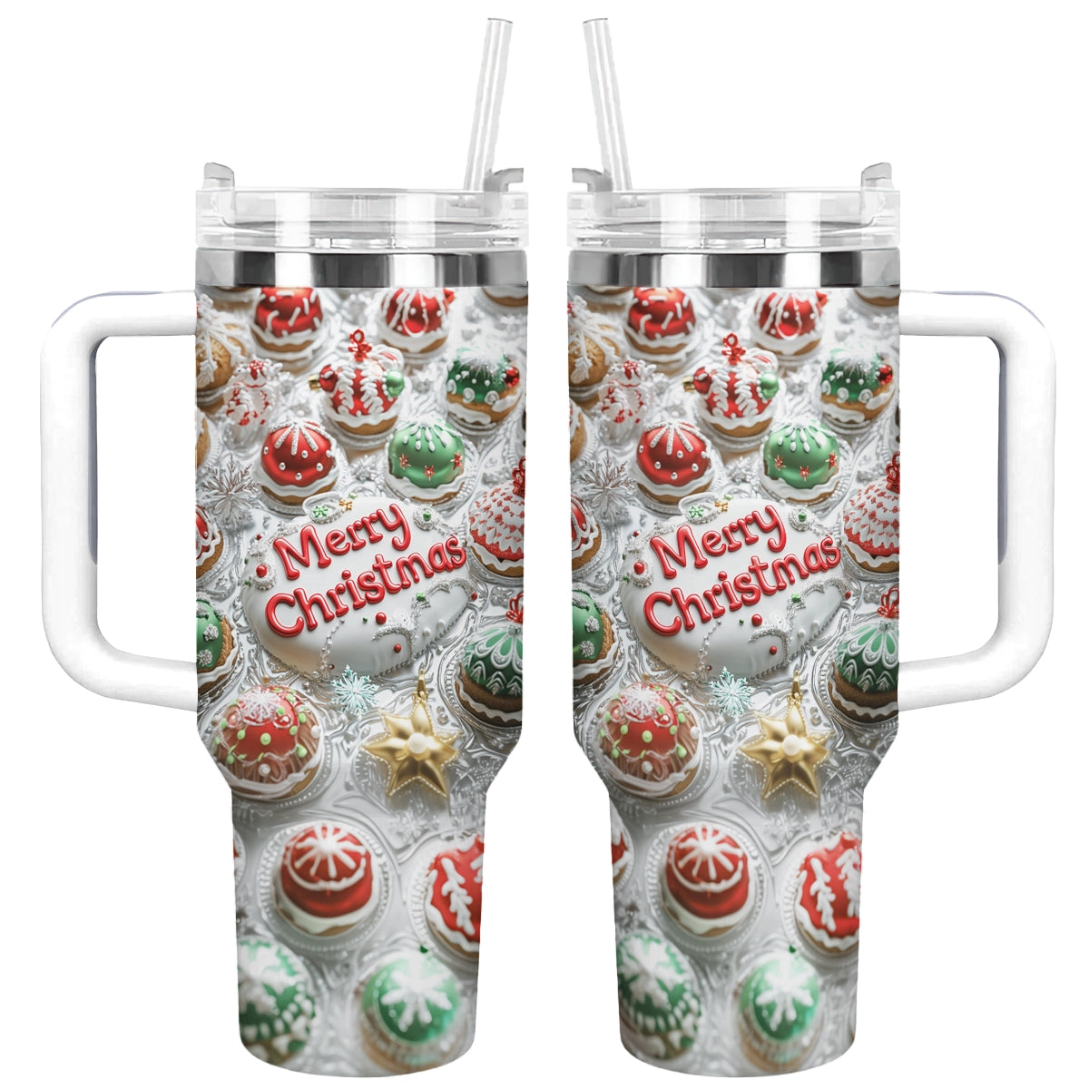 Shineful Glossy Tumbler Cute Cake Christmas