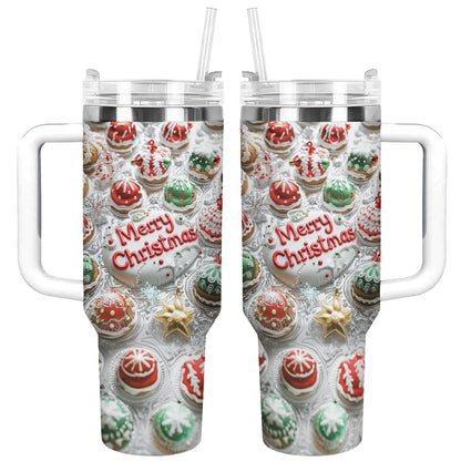 Shineful Glossy Tumbler Cute Cake Christmas