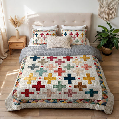 Shineful All Season Quilt 3-Piece Set Classic Patchwork