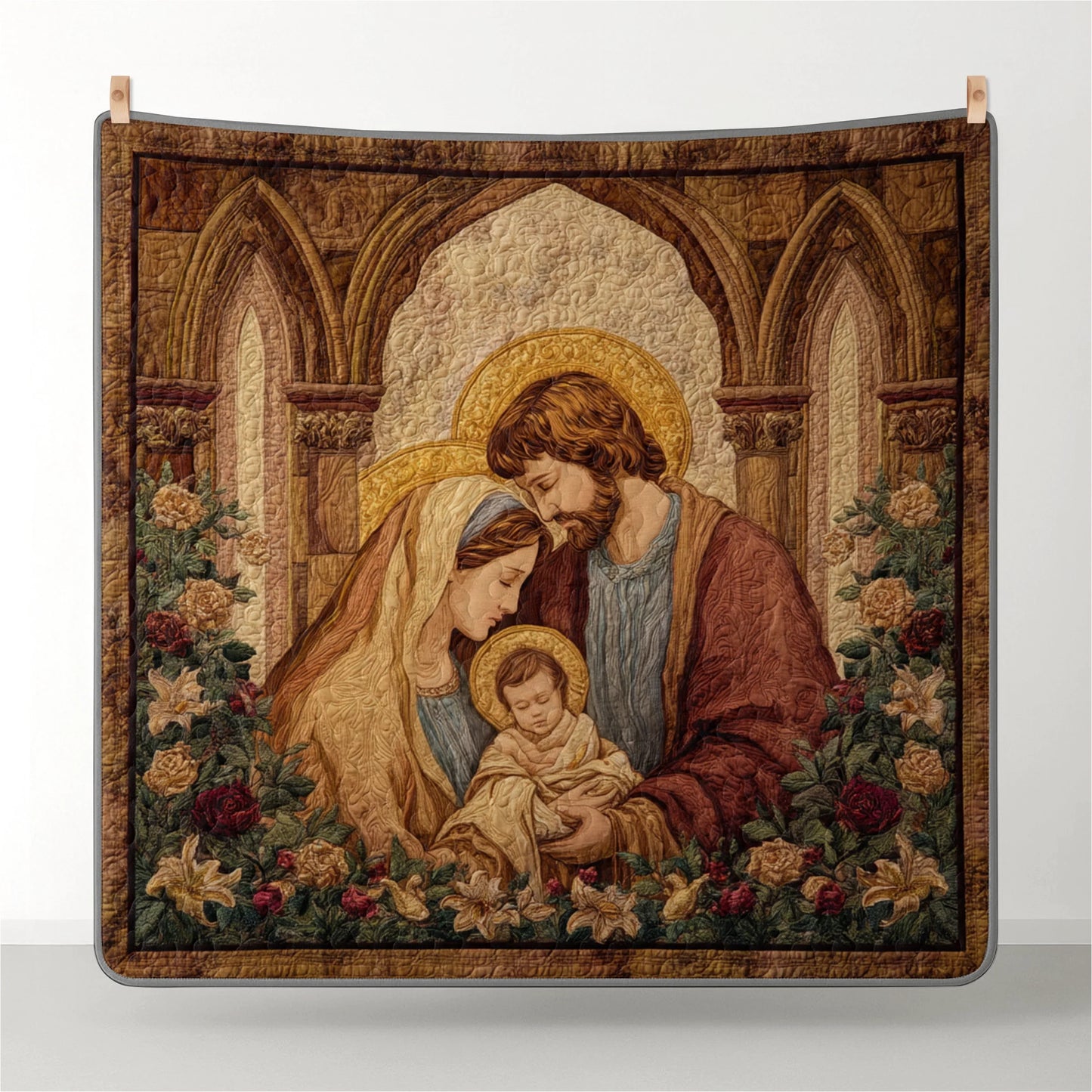 Shineful Quilt 3-Piece Set Grace of the Holy Family