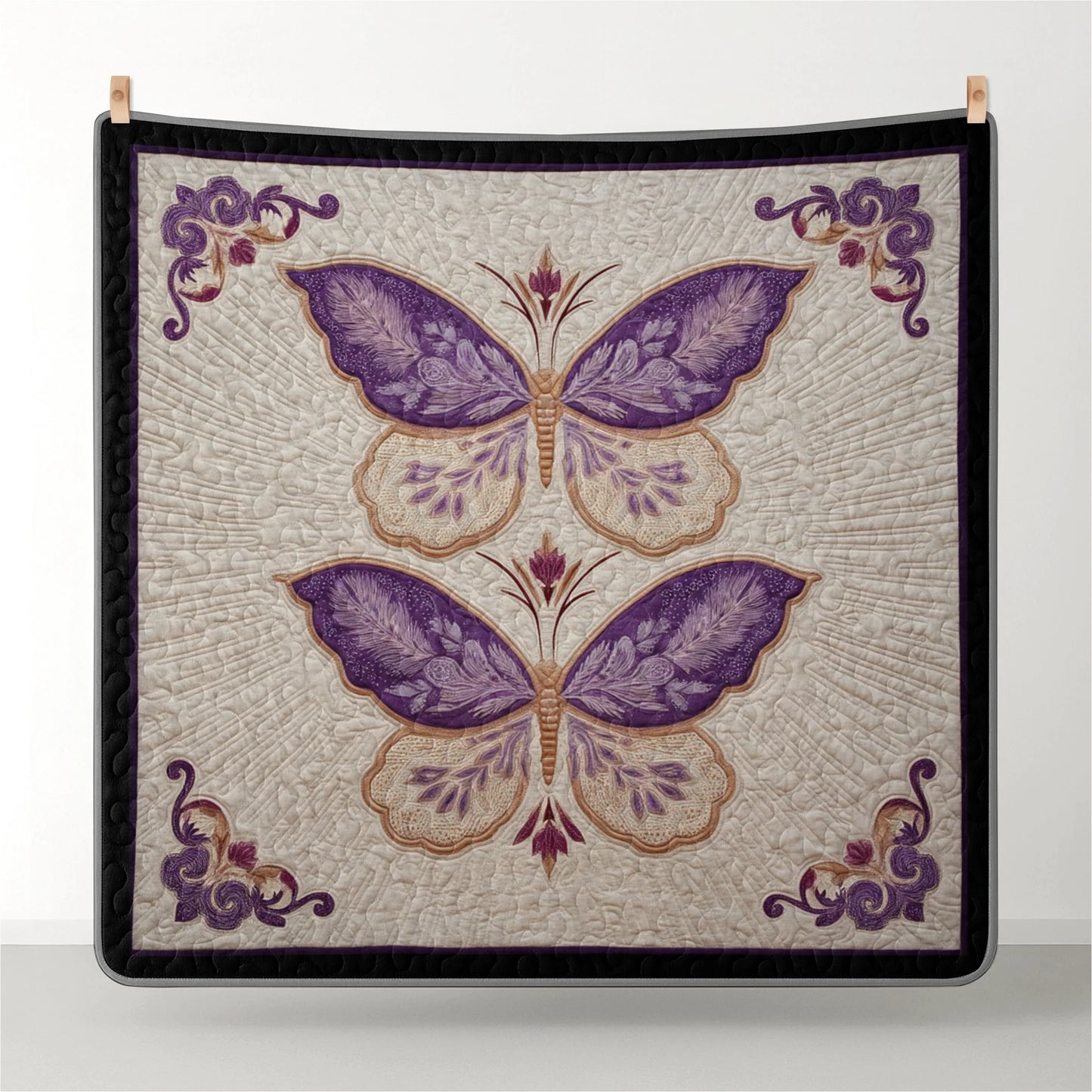 Shineful Quilt 3-Piece Set Lavender Wings of Grace