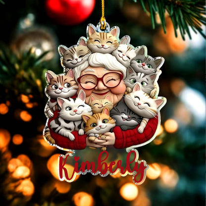Shineful Personalized 2D Acrylic Ornament Catmom