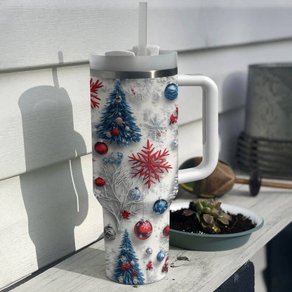 Shineful Glossy Tumbler Sparkling Christmas Trees Lovely