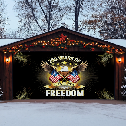 Shineful Garage Door Banner Decoration Liberty Endures