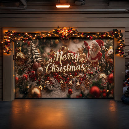 Shineful Garage Door Banner Decoration Merry Christmas