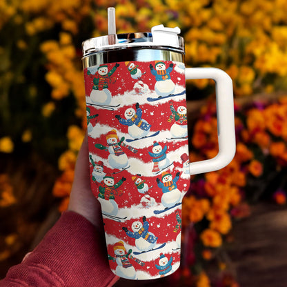 Shineful Tumbler Snowman Sports
