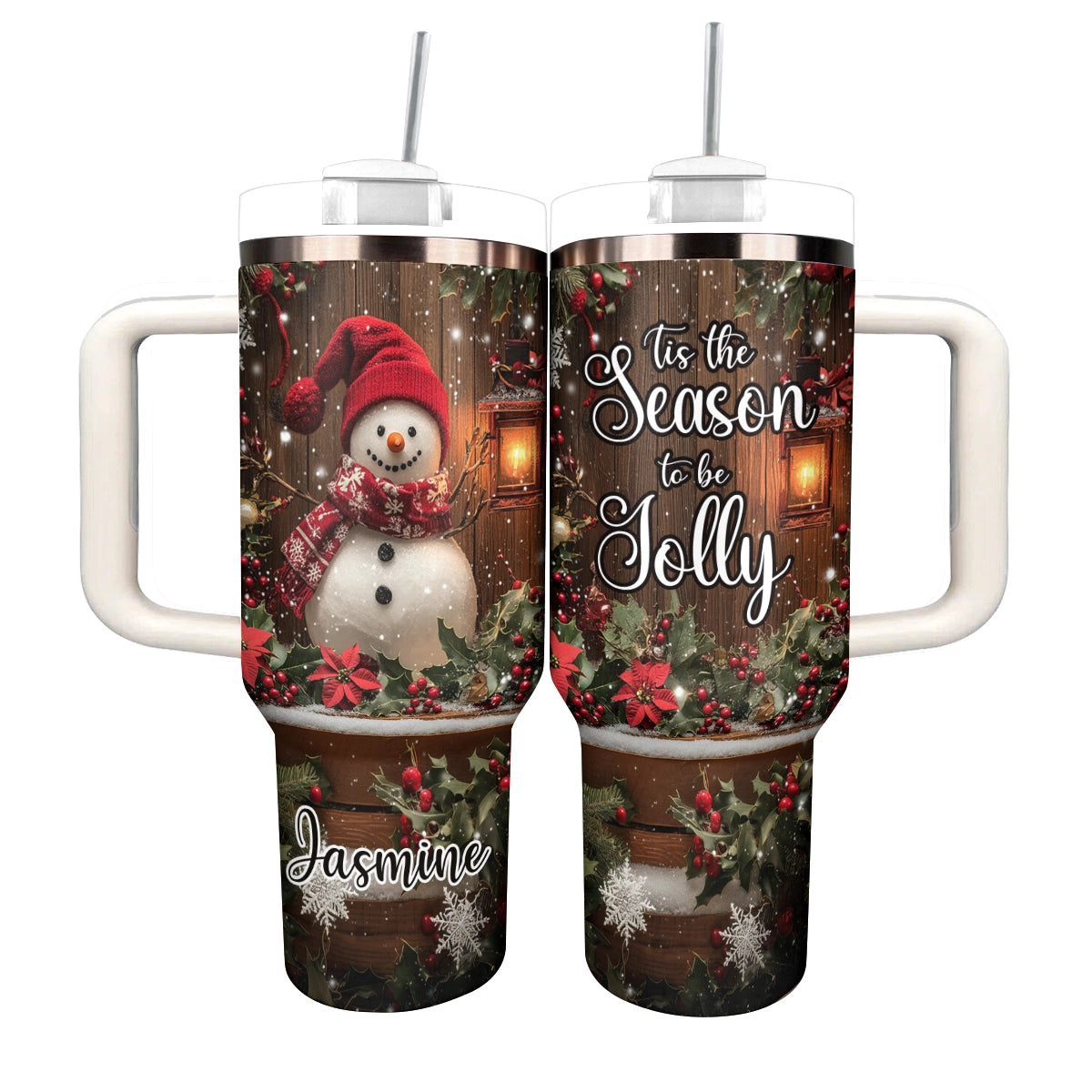 Shineful Tumbler Personalized Jolly Snowman