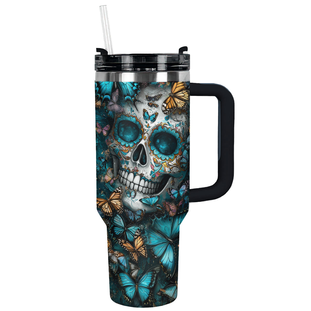 Shineful Tumbler - Mystical Butterfly Sugar Skull