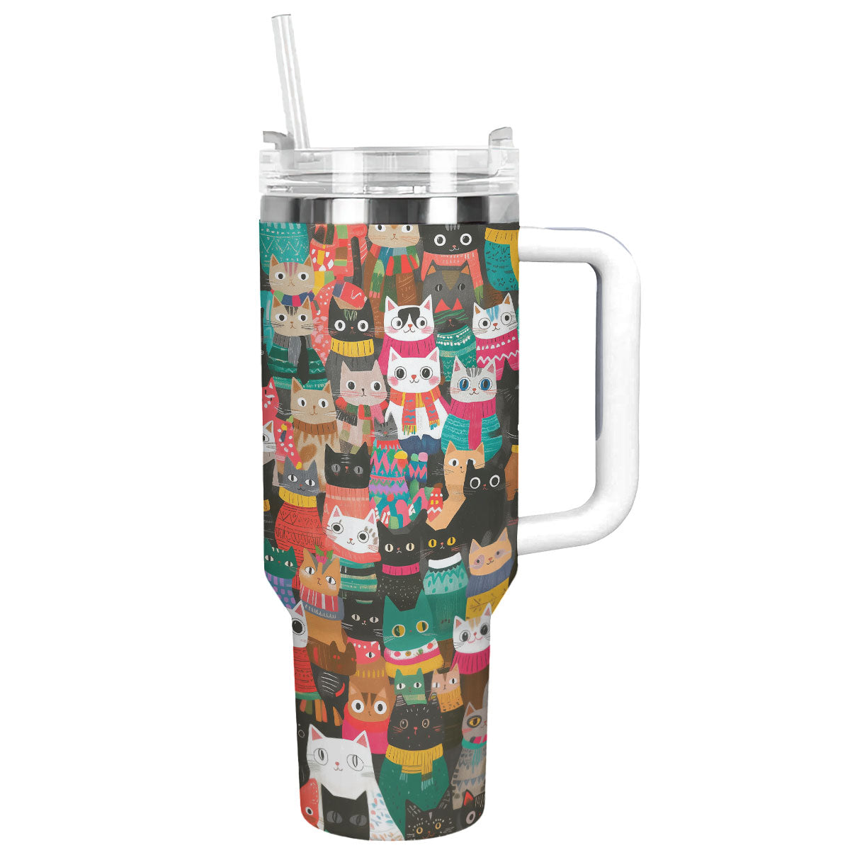 Shineful Tumbler Christmas Cozy Cats