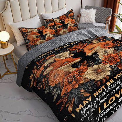 Shineful All Season Quilt 3-Piece Set Darling Fox Love