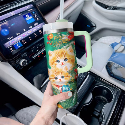 Shineful Tumbler Merry Christmas Kitty