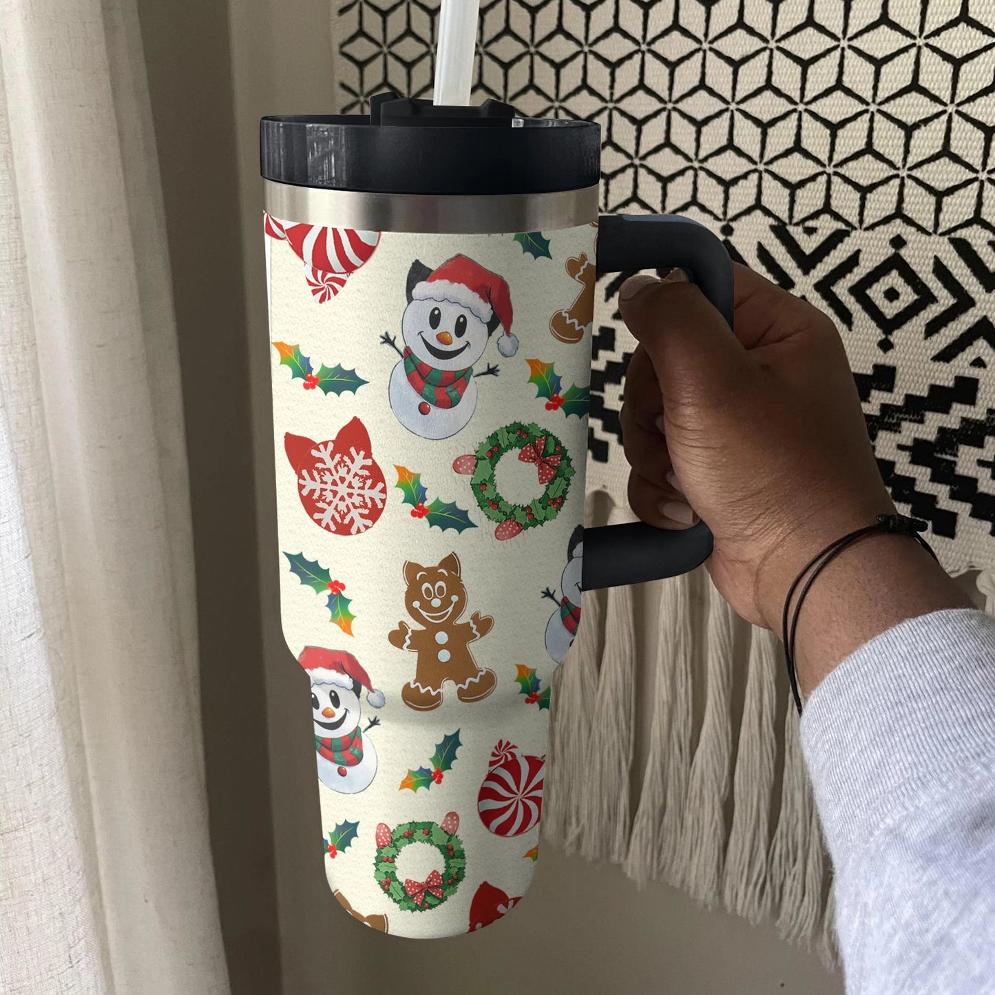 Shineful Tumbler Santa Claws' Cat Christmas