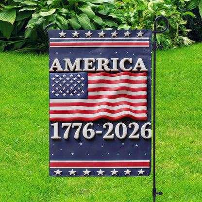 Shineful Gargen Flag 12" x 18" - America Years of Legacy