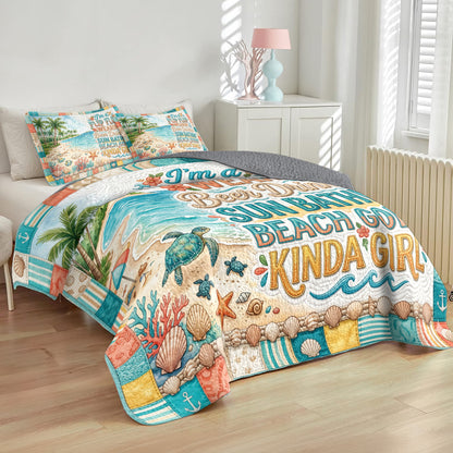 Shineful All Season Quilt 3-Piece Set Sunny Tide