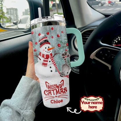 Shineful Personalized Tumbler Snowy Friends