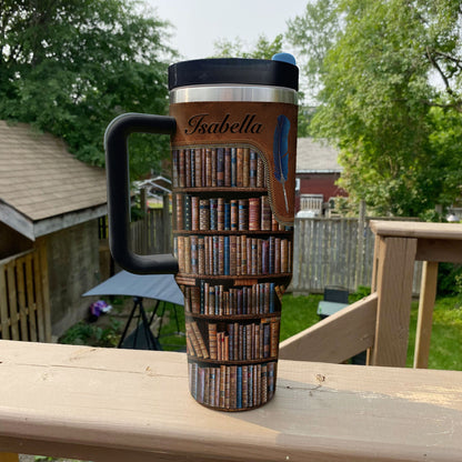Shineful Tumbler Personalized Bookish Library Sip