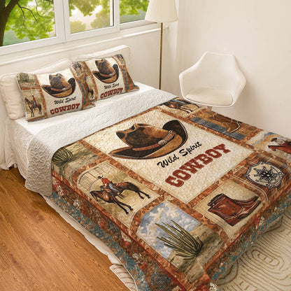 Shineful All Season Quilt 3-Piece Set - Wild Spirit Cowboy